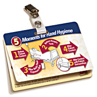 5 Moments for Hand Hygiene Badgie Card